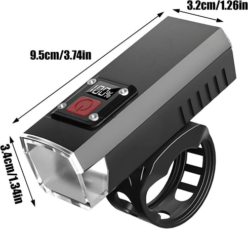 Generic Commuting Rechargeable Front Bike Headlight - Kids Adults Night Riding Bright Bike Light, Waterproof Cycling