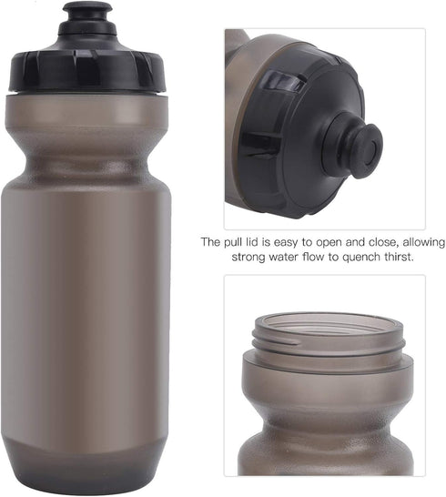 VGEBY BOLANY 610ML Bike Water Bottle, Outdoor Cycling Fitness Equipment for Mountain, 3 Colors Available (Gray)