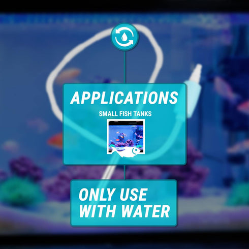 TERA PUMP TRFTCLN-S Nano Aquarium Cleaner, BPA-Free Fish Tank Gravel & Sand Cleaner
