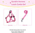 QQPETS Adjustable Dog Harness Leash Set, Heavy Duty No Pull Halter for Small Medium Large Dogs, Back Clip, Anti-Twist,