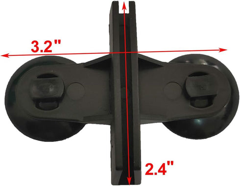 AQUANEAT 12 Pack Aquarium Divider - Black Suction Cup Divider, Plastic Sheet Isolation Holder for Fish Tank