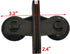 AQUANEAT 12 Pack Aquarium Divider - Black Suction Cup Divider, Plastic Sheet Isolation Holder for Fish Tank