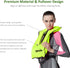 Inflatable Snorkel Vest, Adult Snorkeling Jackets for Free Diving, Safety Load Up to 220 lbs