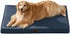 BFPETHOME Outdoor Dog Bed for Large Dogs, Orthopedic Bed with Removable Washable Cover, Navy, 30x20in