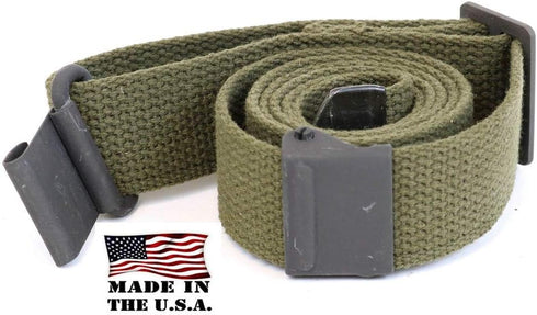 Green Web Sling M1 Garand US GI Pattern, Two Point OD Cotton, Made in USA