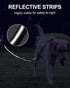 Joytale Tactical Dog Leash - Heavy Duty 4-6FT Shock Absorbing Bungee with 2 Padded Handles, Black