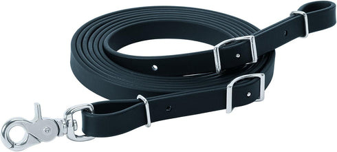 Weaver Leather Brahma Webb Trail Gear, Trail Rein Black, 5/8" x 10'