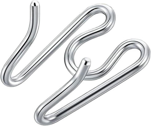 Dog Collar Extra Links for Herm. Sprenger Collar, 4 Pack Steel Chrome Plated Training Collar Links (2.25mm, Silver)