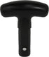 Pelican T-Curved Ergo Handle, Converts Kayak Paddle into Single Oar, 4.9 x 4.1 x 1.5 in, Black