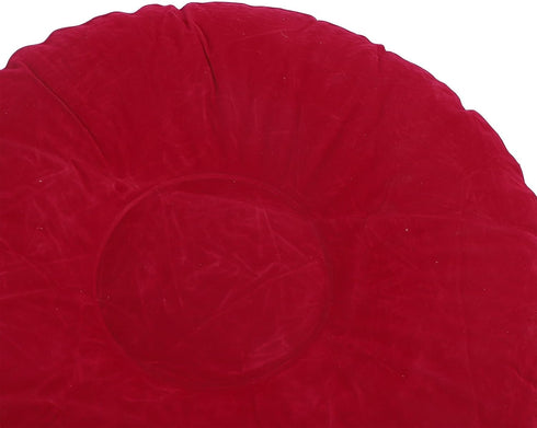 24.4 24.4 12.2in, TOPINCN Inflatable Ottoman Stool, Small Ergonomic Folding Round Air Chair, x x Portable Soft PVC