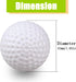 KOFULL Golf Practice Ball - Hollow Plastic Ball for Indoor Training, Pack of 50pcs (White & Multicolor)