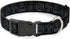 Dog Collar with Plastic Clip, Avatar The Last Airbender Bending Elements Icons, Black Gray 15-24 Inches