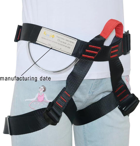 Rock Climbing Gear, Half Body for Rappelling, Fire Rescuing, Tree Climbing