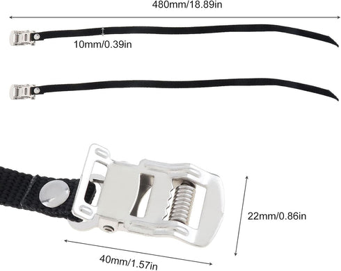 Tobefore 1pc Bike Pedal Clips Strap Anti-Slip Foot Pedal Universal Wheel Stabilizer Straps Spinning Cycling Shoe Toe