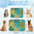 Generic 28" X22" Cooling Blanket for Dogs Cats Ice Silk Cool Dog Mat Palm Leaf Print Extra Large Bed Pads Washable