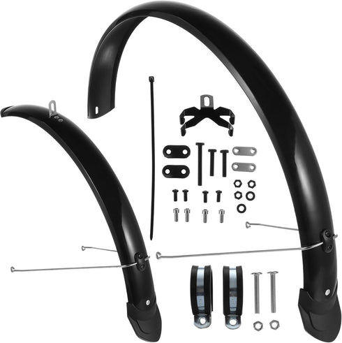 GANAZONO Bike Mudguards, Adjustable Road Mountain Bicycle Cycling Tire Front/Rear Mud Guards Fenders Set