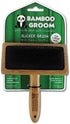 Bamboo Groom Slicker Brush with Stainless Steel Pins for Large Pets