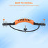 ORLANG Kayak Carry Handles, 2-Hole Replacement Handles with Screws, Suitable for Kayaks, Canoes, Luggage - Black/Orange