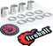 Fireball Dragon Precision Aluminum Spacers and Speed Rings Set for Skateboards and Longboards - 4X Spacers, 8X Washers