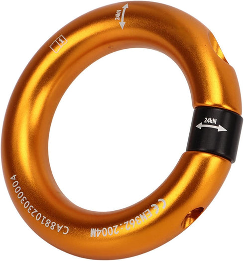 Rappel Ring, Rock Climbing O Ring, Safe to Use, Abrasion Resistance for Mountaineering