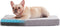 Dog Bed for Medium Dogs, Washable with Removable Cover, Cooling Gel Memory Foam, Orthopedic Crate Bed, 29 Inch