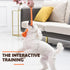 Dog Training Ball on A Rope, Rubber Dog Rope Toys Ball with Handle for Tug of War K9 Training Rewards for Small Dogs