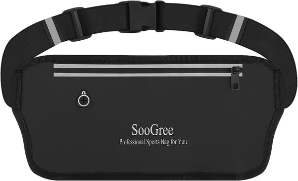 Running Belt Fanny Pack for Women and Men, Waterproof Waist Pack for Runners, Adjustable Strap for Sports