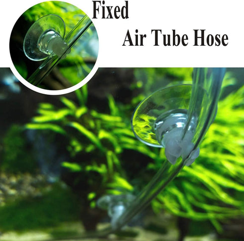 Aquarium Suction Cup Clips Air Tube Holders for Fish Tank, 10 Pieces, Fit Tube/Lighting Wire Outer Diameter 0.2-0.23