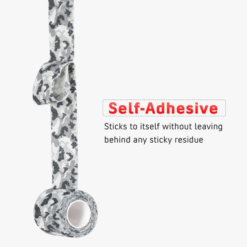 Self-Adhesive Camouflage Tape Wrap, 5CM x 4.5M Non-Woven Stealth Camo Tape for Outdoor Camping