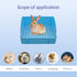 10Pcs Chinchilla(Blue) Rabbit Litter Box Toilet,Bunny Plastic Square Cage Toilet with Grate Rabbit Corner Litter