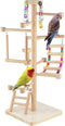 Wood Bird Playground Tabletop Parrots Playgyms Conures Play Stands Perches Prakeets Chewing