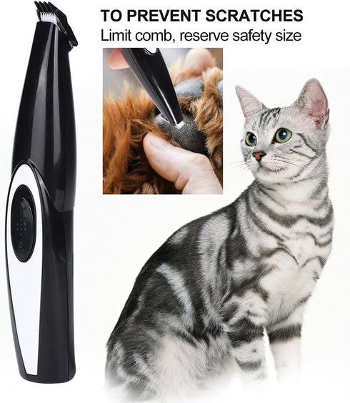 Shanrya Trimmer Trimmer Trimming Electric Pet Pedicure Tool, Dog Paw Low Noise Cordless Electric Mini Shaver Clippers