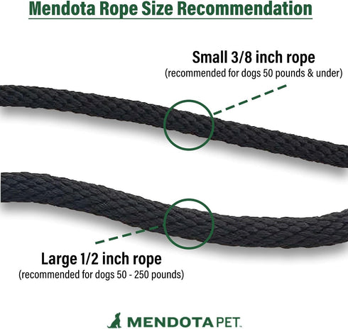 Mendota 3/8" by 6' Slip Lead, Small, Pride