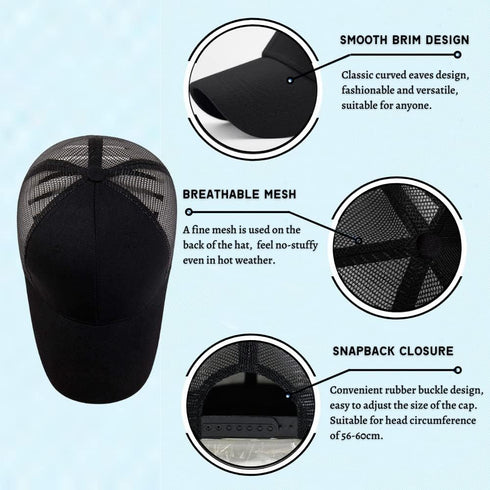 Workout Hat for Men and Women - Gym, Mesh, Athletics, Dad, Fishing, Trucker, Running, Ponytail Hat
