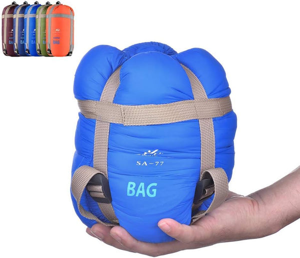 Warm Weather Sleeping Bag - Portable Waterproof Lightweight for Kids, Teens, Adults Camping