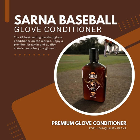 Glove Leather Conditioner - Use on Baseball Gloves, Softball Gloves, Accessories, (8.0 oz) - Made in USA