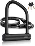 NDakter Heavy Duty Bike Locks - Anti Theft U Lock for Ebike, 18mm Shackle, 6FT Steel Security Cable