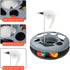 TSEB4TEP 10.5 Inch Set Cat Tunnel, Indoor Cat Toy, Roller Track Cat Toy, Collapsible S-Shaped Play Tube, Diameter Maze