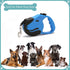 Upgraded Retractable Dog Leash, 360° Tangle-Free Walking Leash for Dogs up to 33lbs, 16.5ft Reflective Nylon