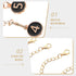 10pcs Backpacks BESPORTBLE Black Metal Hanging Cup Chain with Lobster Clasp, Decorative Number Charms for Tumbler