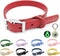 Waterproof Adjustable Dog Collar, Odor Proof Easy to Clean Soft Collars for Large Medium Small Dogs (Strawberry Red, S)