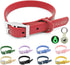 Waterproof Adjustable Dog Collar, Odor Proof Easy to Clean Soft Collars for Large Medium Small Dogs (Strawberry Red, S)