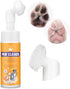 Paw Cleaner for Dogs and Cats, Magic Foam - Clean Paws No-Rinse Foaming Cleanser, Foot Cleaner Brush with Rose Extract
