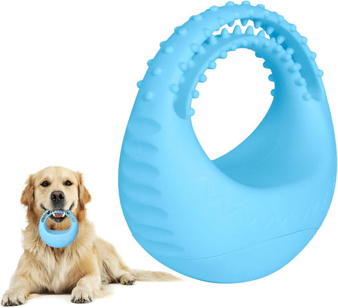 Durable Rubber Dog Chew Toy for Aggressive Chewers - Chase Teether Bone