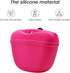 AUDWUD Silicone Dog Treat Pouch, Portable Clip on Training Container with Magnetic Buckle and Waist Clip, No BPA