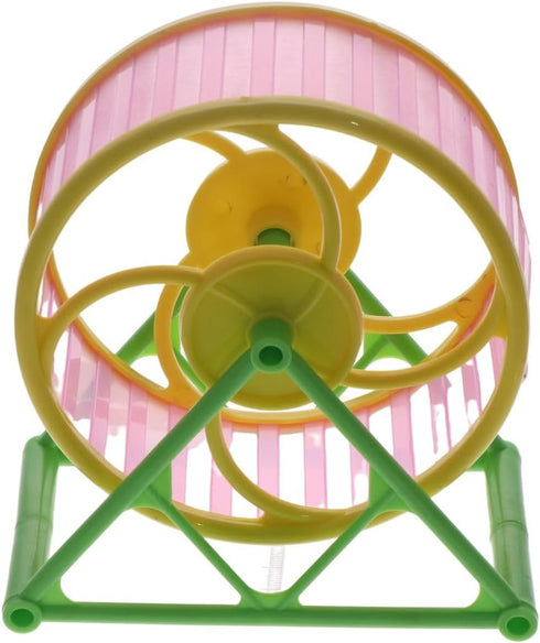 Hamster Exercise Wheel, Silent Running Wheel with Stand for Hamsters, Gerbils, Mice and Other Small Pets, Hamster Wheel Cage (Random Color, 1 PC)