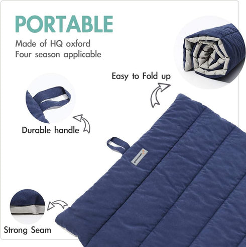 Outdoor Dog Bed, Waterproof and Washable, Large Size, Durable, Portable Camping Travel Pet Mat