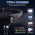 Rechargeable Headlamp 2-Pack, 230° Wide Beam LED Headlamps with Motion Sensor, 5 Modes, Waterproof for Camping