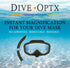 20/20 Calabria Hydrotac Dive OPTX Stick On Bifocal Lenses Used for Scuba Masks/Diving Goggles Magnifying Bi-Focal