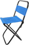 Compact Folding Camping Chair with Backrest, Small Portable Outdoor Fishing Stool for